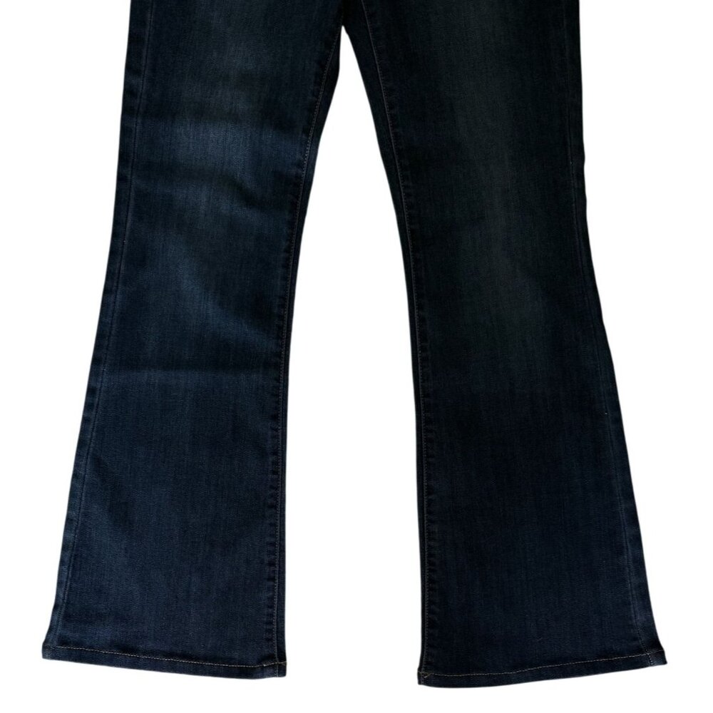 Watch LA Junior/Womens Blue Button-Fly Flare Jeans Size 9 Premium Denim NWT - Picture 3 of 8